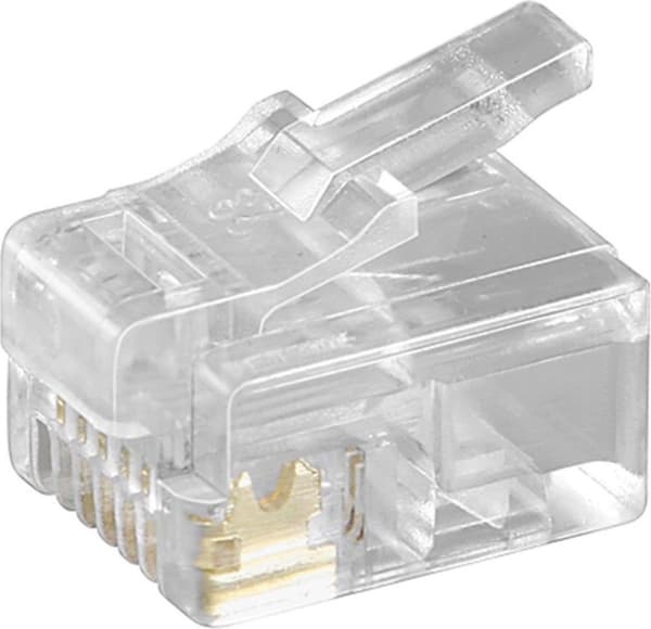 Goobay 58626 trådkontakt RJ-12 transparent (58626)