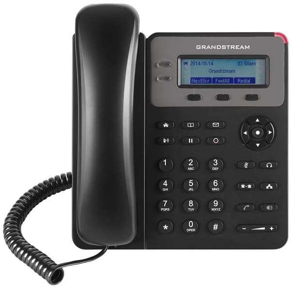 Grandstream GXP-1610/ VoIP telefon/ Grafický display/ 1x SIP/ 3 prog. tlačítka musta