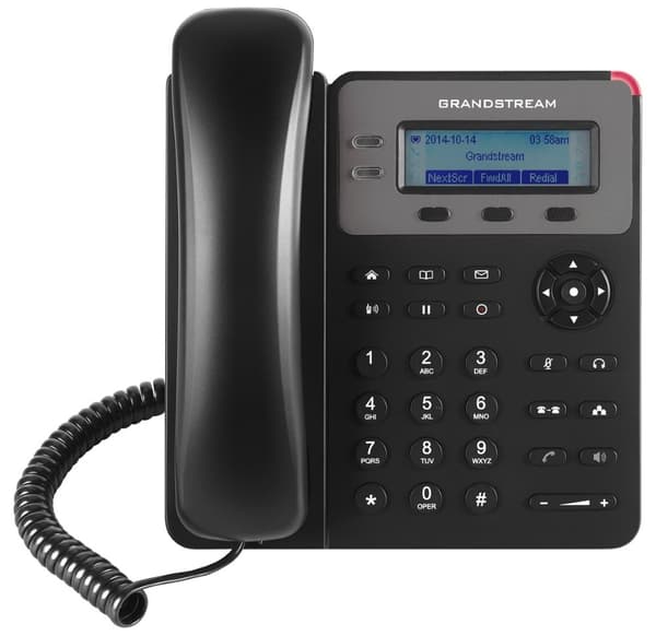 Grandstream GXP1615 VoIP telefon   1x SIP účet, HD audio, 3 program.tlačítka, switch 2xLAN 10/100Mbps, PoE