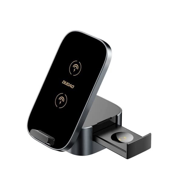 Dudao A11Pro+ induktiivinen laturi 15W 3in1 puhelimelle / älykellolle / kuulokkeille - musta