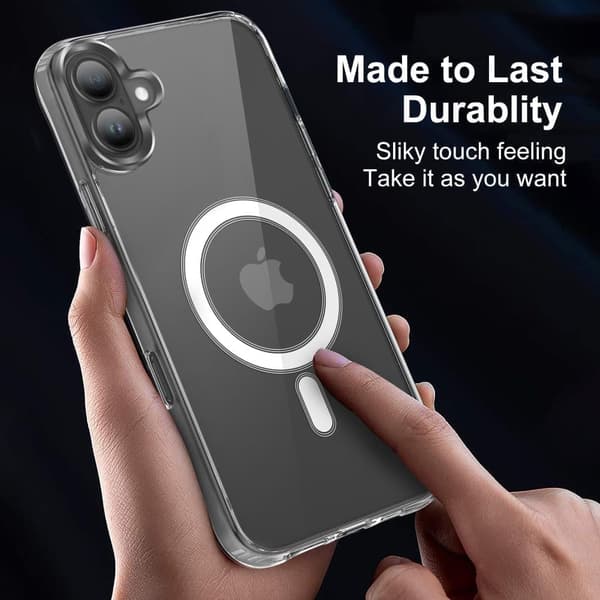 iPhone 16 Cover MagSafe Transparent - Stødsikker beskyttelse hele vejen rundt
