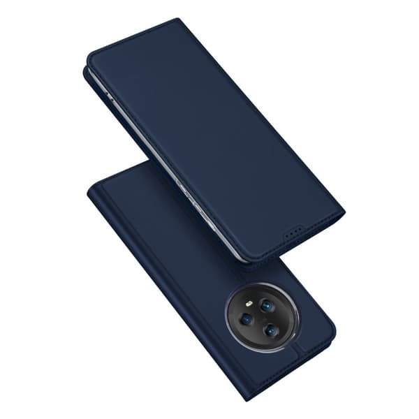 Dux Ducis Skin Pro Fodral för Honor Magic5 - Blå Korthållare och Ställfunktions Flipfodral