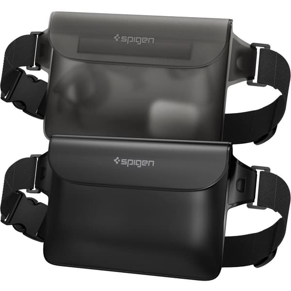 Spigen Aqua Shield A620 Vattentät Midjeväska IPX8 - Svart, 2-Pack