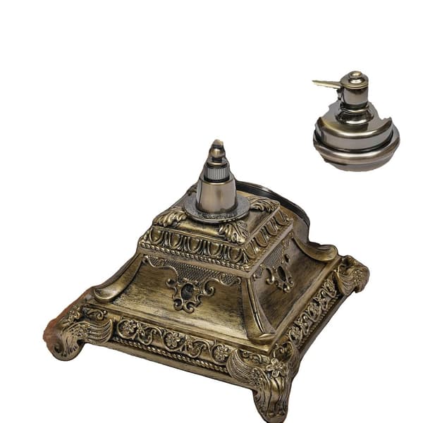 Retro roterende telefon, antik-stil design, holdbart harpikskab, zinklegeringsbeslag