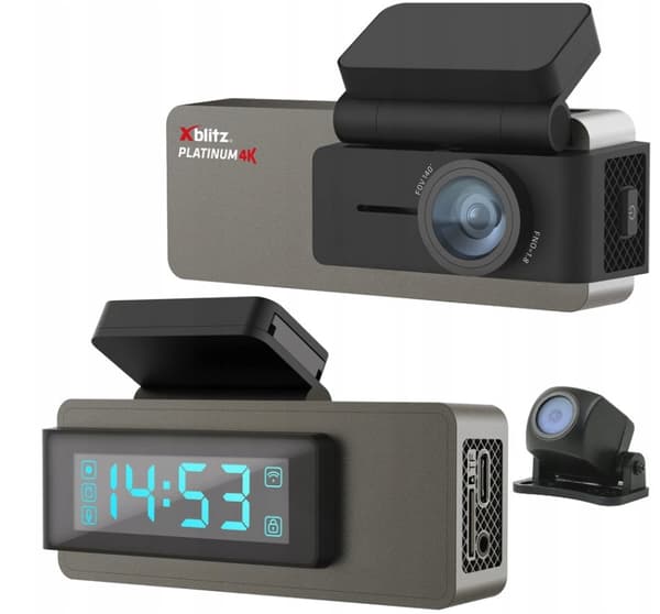 Xblitz Platinum 4K Dashcam med Bakkamera och Wi-Fi