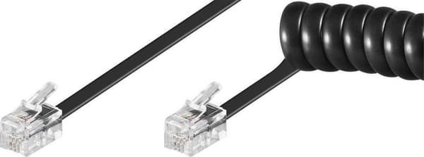 Goobay 7m RJ-10 Kabel nätverkskabel Svart