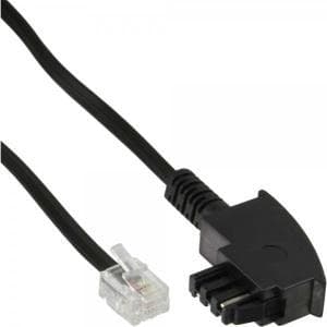 InLine - telefonkabel - TAE-F (S) till RJ-11 (S) - 20,0 m - svart (18920)