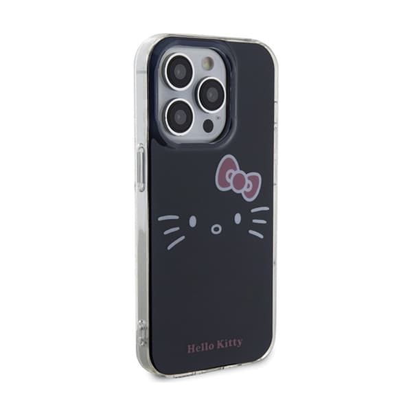 Hello Kitty IML Kitty Face - iPhone 15 Pro Max -suojakuori (musta)