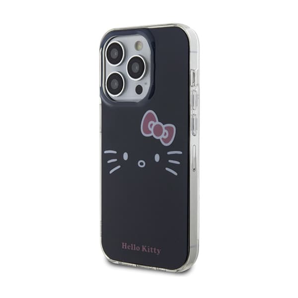 Hello Kitty IML Kitty Face - iPhone 15 Pro Max -suojakuori (musta)