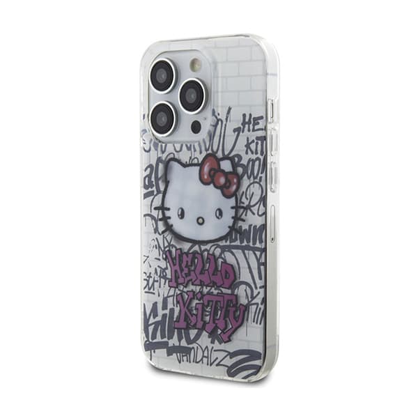 Hello Kitty IML Kitty On Bricks Graffiti - iPhone 13 Pro -kotelo (valkoinen)