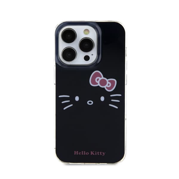 Hello Kitty IML Kitty Face - iPhone 15 Pro -kotelo (musta)