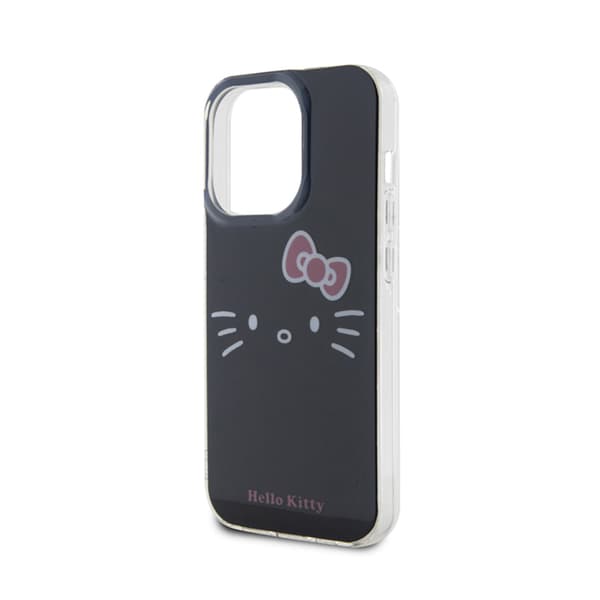 Hello Kitty IML Kitty Face - iPhone 15 Pro -kotelo (musta)