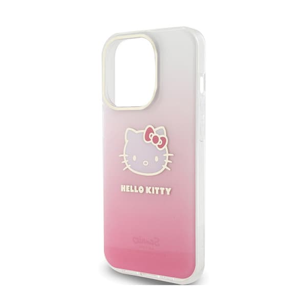 Hello Kitty IML Gradient Electrop -kissanpää - iPhone 15 Pro Max -suojakuori (vaaleanpunainen)
