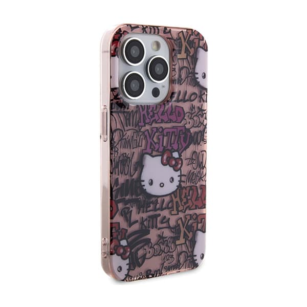 Hello Kitty IML-taggar Graffiti - iPhone 15 Pro Max-skal (rosa)