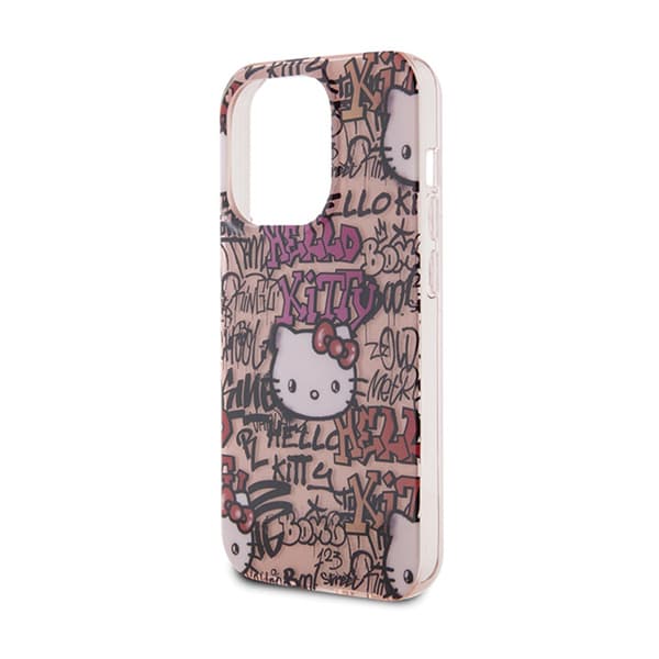 Hello Kitty IML-taggar Graffiti - iPhone 15 Pro Max-skal (rosa)