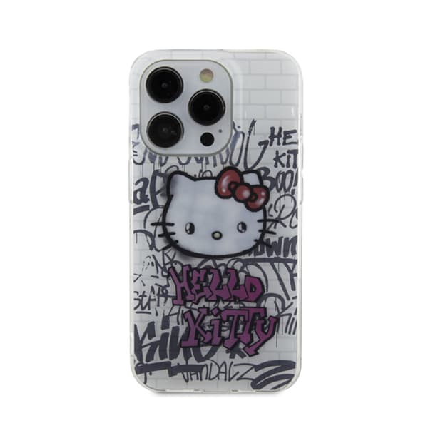 Hello Kitty IML Kitty On Bricks Graffiti - iPhone 13 Pro Max -suojakuori (valkoinen)