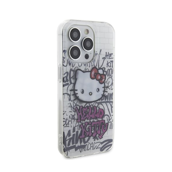Hello Kitty IML Kitty On Bricks Graffiti - iPhone 13 Pro Max -suojakuori (valkoinen)