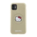 Pikkukuva 3 / 8: Hello Kitty nahkainen kissanpää MagSafe - iPhone 11 -kotelo (kulta)