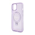 Miniatyrbillede 6 af 8: Guess Ring Stand Script Glitter MagSafe - iPhone 15 Plus cover (lilla)