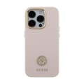 Miniatyrbillede 3 af 8: Guess Silikone Logo Strass 4G - iPhone 15 Pro Etui (Pink)