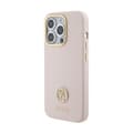 Miniatyrbillede 2 af 8: Guess Silikone Logo Strass 4G - iPhone 15 Pro Etui (Pink)