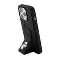 Miniatyrbillede 2 af 9: Karl Lagerfeld Gripstand Saffiano Karl & Choupette Pins - iPhone 15 Pro cover (sort)