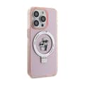 Pikkukuva 4 / 7: Karl Lagerfeld Sormusteline Karl & Choupette MagSafe - iPhone 15 Pro Max -suojakuori (Vaaleanpunainen)