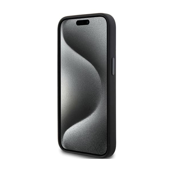 Karl Lagerfeld Silikone Choupette Metal Pin - iPhone 15 Plus Cover (Sort)