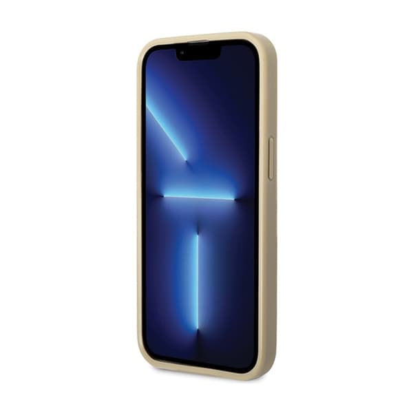 Guess Glitter Script Big 4G - iPhone 13 Pro Max -suojakuori (kulta)