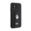 Miniatyrbild 4 av 8: Karl Lagerfeld Gripstand Saffiano Choupette Pins - iPhone 11-skal (svart)
