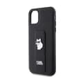 Miniatyrbild 6 av 8: Karl Lagerfeld Gripstand Saffiano Choupette Pins - iPhone 11-skal (svart)