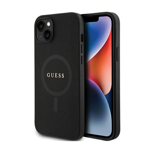 Guess Saffiano MagSafe - iPhone 15 Plus cover (sort)