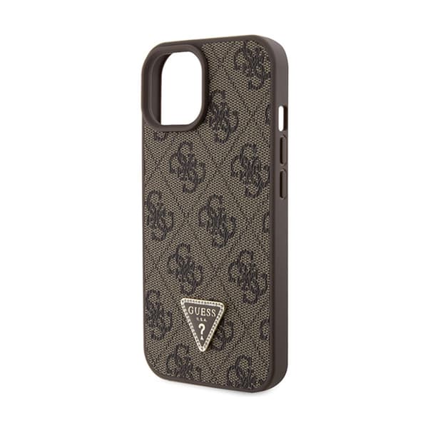Guess Crossbody 4G Metal Logo - iPhone 15 cover (brun)