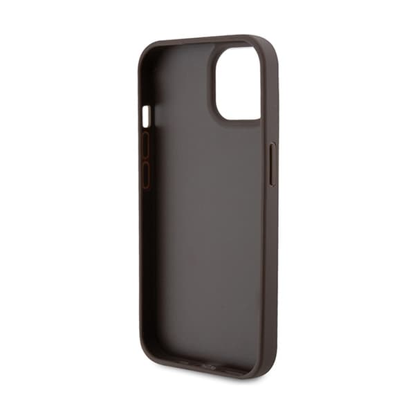 Guess Crossbody 4G Metal Logo - iPhone 15 cover (brun)