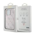 Miniatyrbild 8 av 8: Guess 4G Collection Lädermetalllogotyp MagSafe - iPhone 15 Pro-skal (rosa)