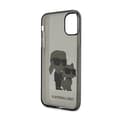 Pikkukuva 7 / 8: Karl Lagerfeld IML Glitter Karl & Choupette - iPhone 11 -suojakuori (musta)
