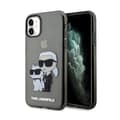 Pikkukuva 1 / 8: Karl Lagerfeld IML Glitter Karl & Choupette - iPhone 11 -suojakuori (musta)