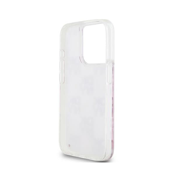 DKNY Liquid Glitter Multilogo - iPhone 15 Pro -kuori (vaaleanpunainen)