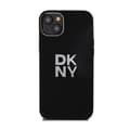 Pikkukuva 3 / 8: DKNY nestemäinen silikonimetallilogo - iPhone 15 / 14 / 13 -kotelo (musta)
