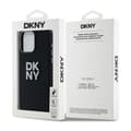 Pikkukuva 8 / 8: DKNY nestemäinen silikonimetallilogo - iPhone 15 Pro Max -kotelo (musta)