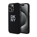 Pikkukuva 1 / 8: DKNY nestemäinen silikonimetallilogo - iPhone 15 Pro Max -kotelo (musta)