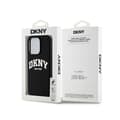 Miniatyrbild 8 av 8: DKNY Flytande Silikon Vit Tryckt Logotyp MagSafe - iPhone 14 Pro Skal (Svart)
