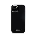 Miniatyrbillede 3 af 8: DKNY Flydende Silikone Lille Metallogo MagSafe - iPhone 15 Plus / 14 Plus Etui (Sort)