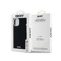 Miniatyrbillede 8 af 8: DKNY Flydende Silikone Lille Metallogo MagSafe - iPhone 15 Plus / 14 Plus Etui (Sort)