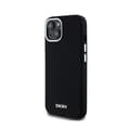 Miniatyrbillede 2 af 8: DKNY Flydende Silikone Lille Metallogo MagSafe - iPhone 15 Plus / 14 Plus Etui (Sort)