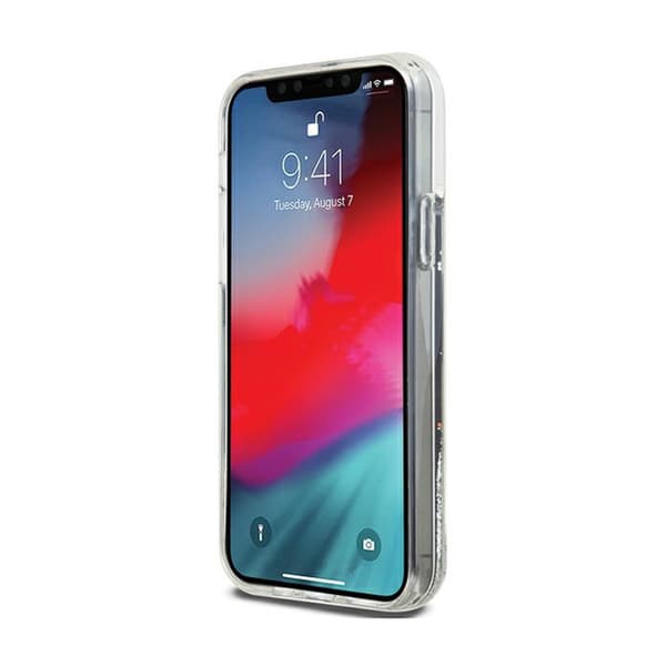 DKNY Liquid Glitter Big Logo - iPhone 12 / iPhone 12 Pro -kotelo (musta)