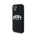 Pikkukuva 2 / 8: DKNY Liquid Silicone White Printed Logo MagSafe - iPhone 15 Plus / 14 Plus -kotelo (musta)