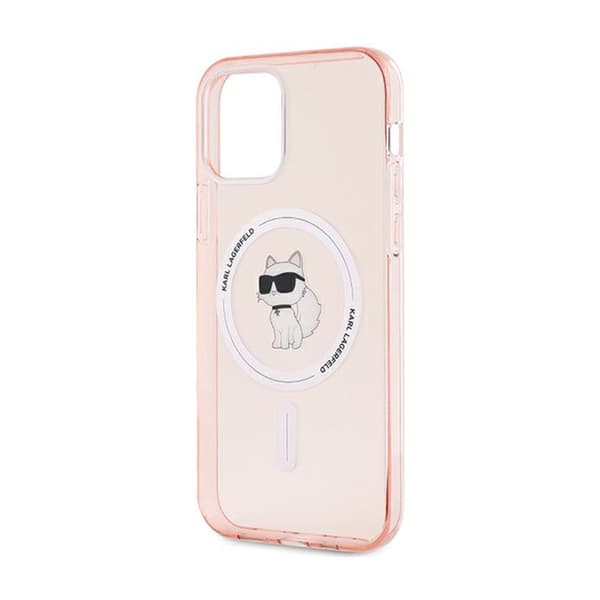 Karl Lagerfeld IML Choupette MagSafe - iPhone 12 / iPhone 12 Pro cover (lyserød)