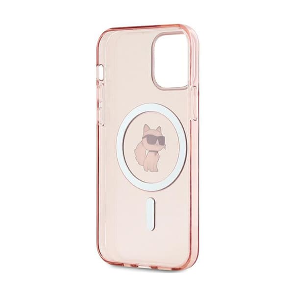 Karl Lagerfeld IML Choupette MagSafe - iPhone 12 / iPhone 12 Pro cover (lyserød)