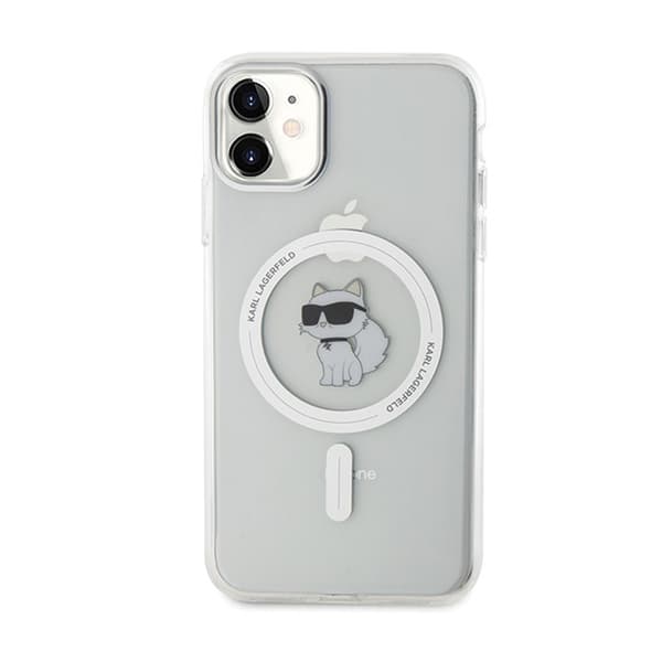 Karl Lagerfeld IML Choupette MagSafe - iPhone 11 -suojakuori (läpinäkyvä)